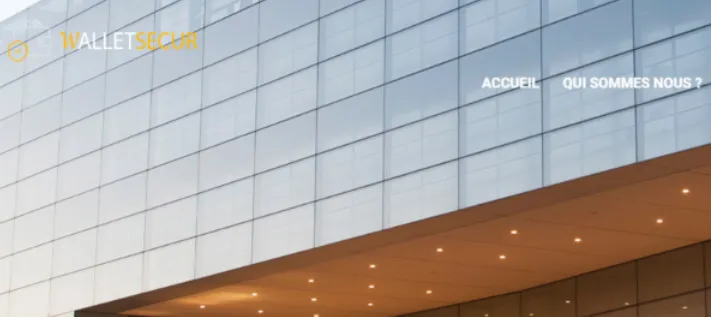 Wallet-secur.com : apparence professionnelle mais site frauduleux