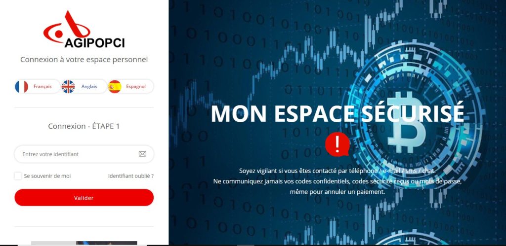 Connexion.agipo.online/fr/admin/login et Agipopci.online : deux sites, des escrocs communs