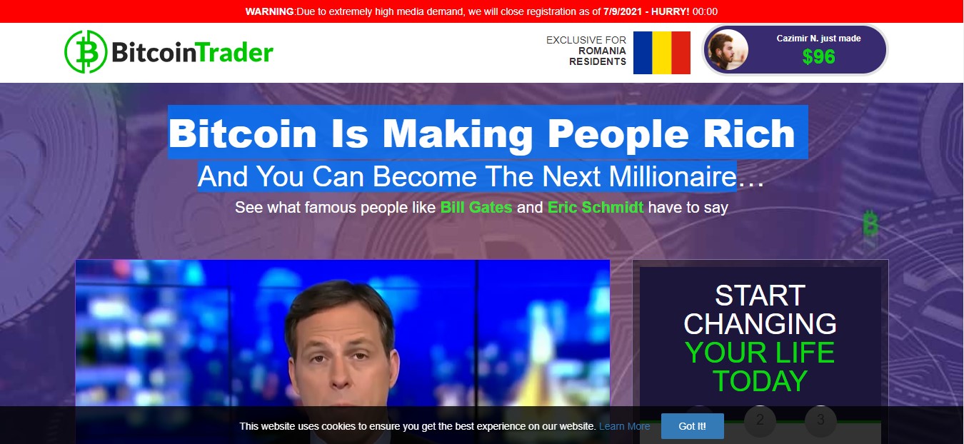 Daily-investment-deals-now.com/bitcoin-trader, l’arnaque sur les cryptomonnaies