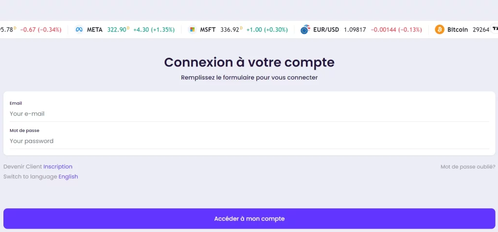 Caroni-placement, quand une escroquerie se permet de voler un nom qui n'est pas le leur. Ils doivent se cacher derrière une page d'accès.