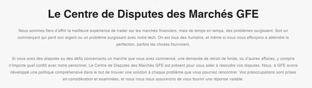 GFE Markets va vous dérober vos fonds