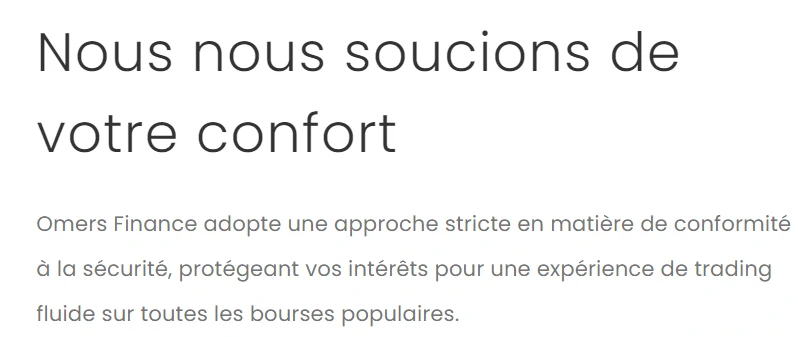 Omersfinance.ltd est un site qui abonde de fausses promesses