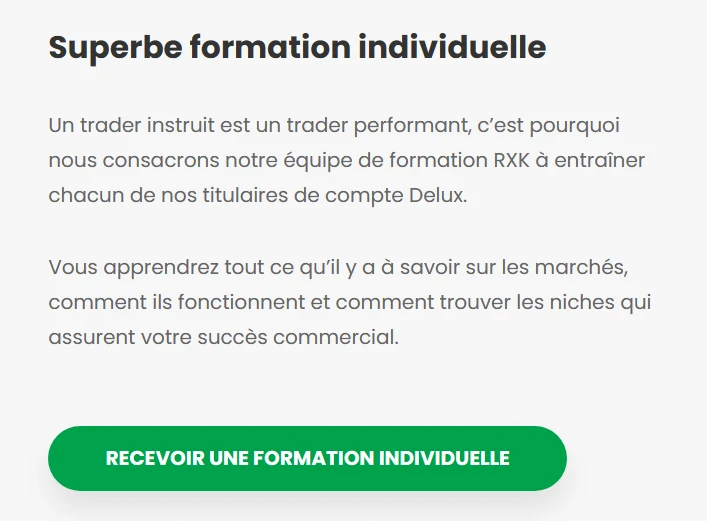 RXK Capital fait des formations ? C'est douteux.