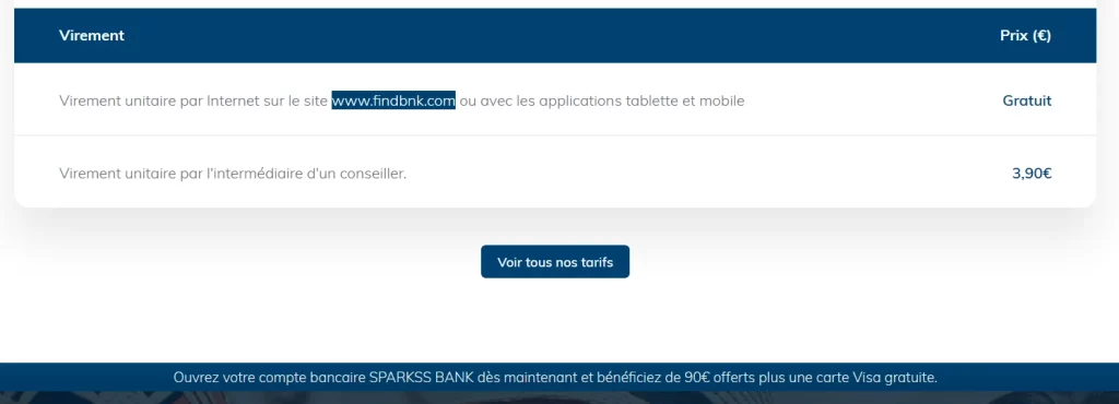Sparkss Bank est une belle arnaque à fuir