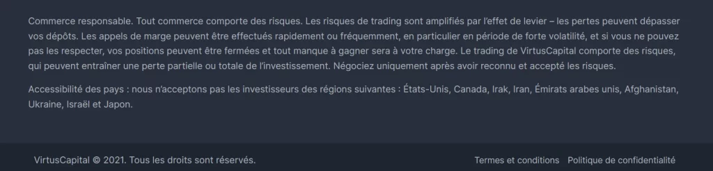 Virtus Capital escroquerie