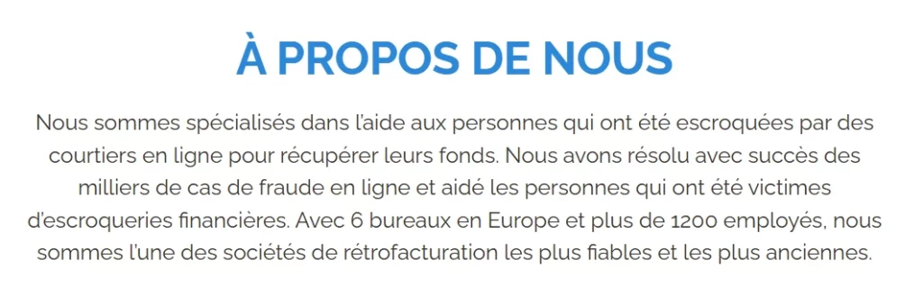 Broker Justice arnaque aux bureaux introuvables.