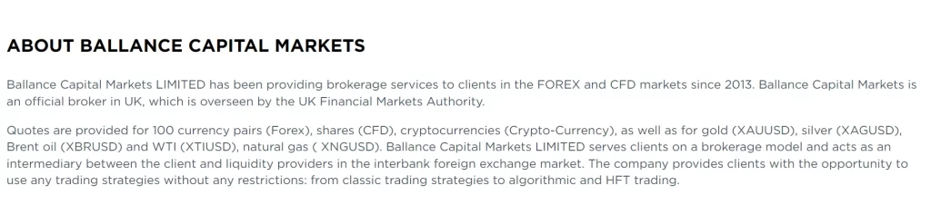 Ballance capital, un site frauduleux