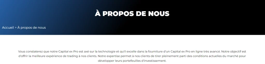 A propos de l'arnaque Capital ex Pro