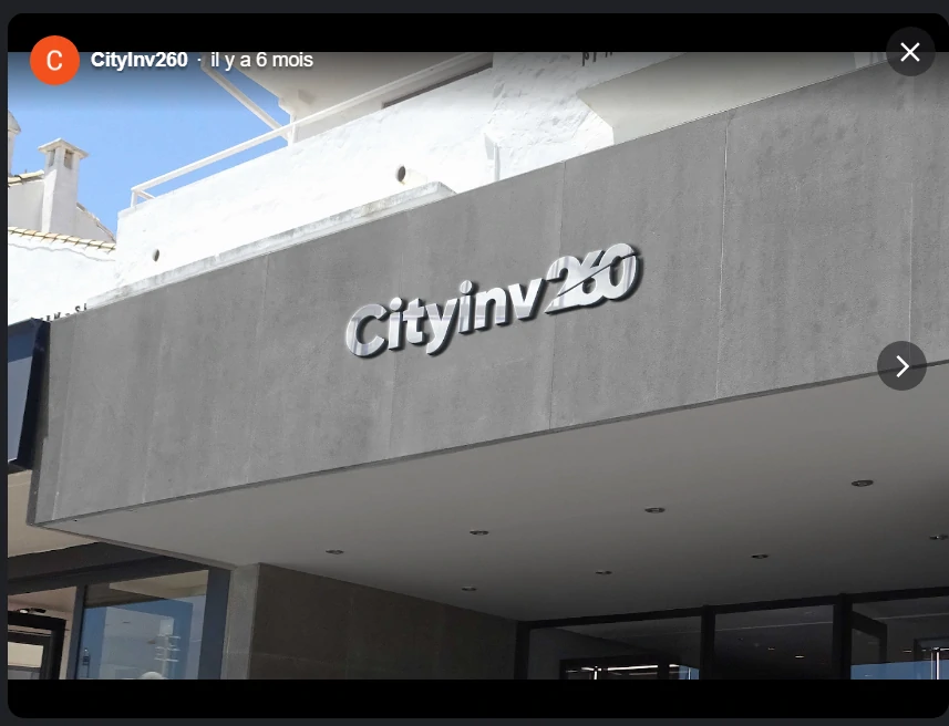 Cityinv260 va s'inventer de fausses adresses pour crédibiliser son arnaque.