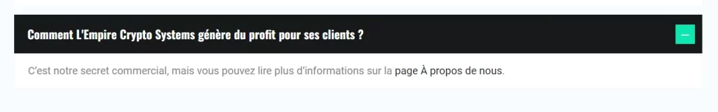 L'Emprie Crypto, arnaque qui cache un lourd secret