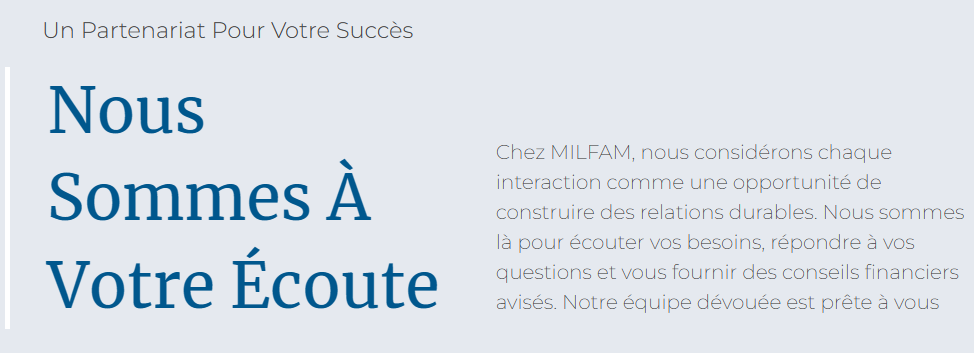 Maynard and Keynes ou Milfam ? Dans l'arnaque comme dans la vie, il faut choisir !