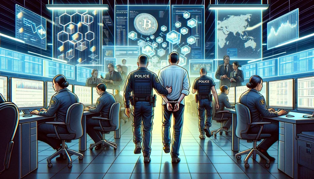 Image symbolisant l'arrestation des dirigeants de samourai wallet