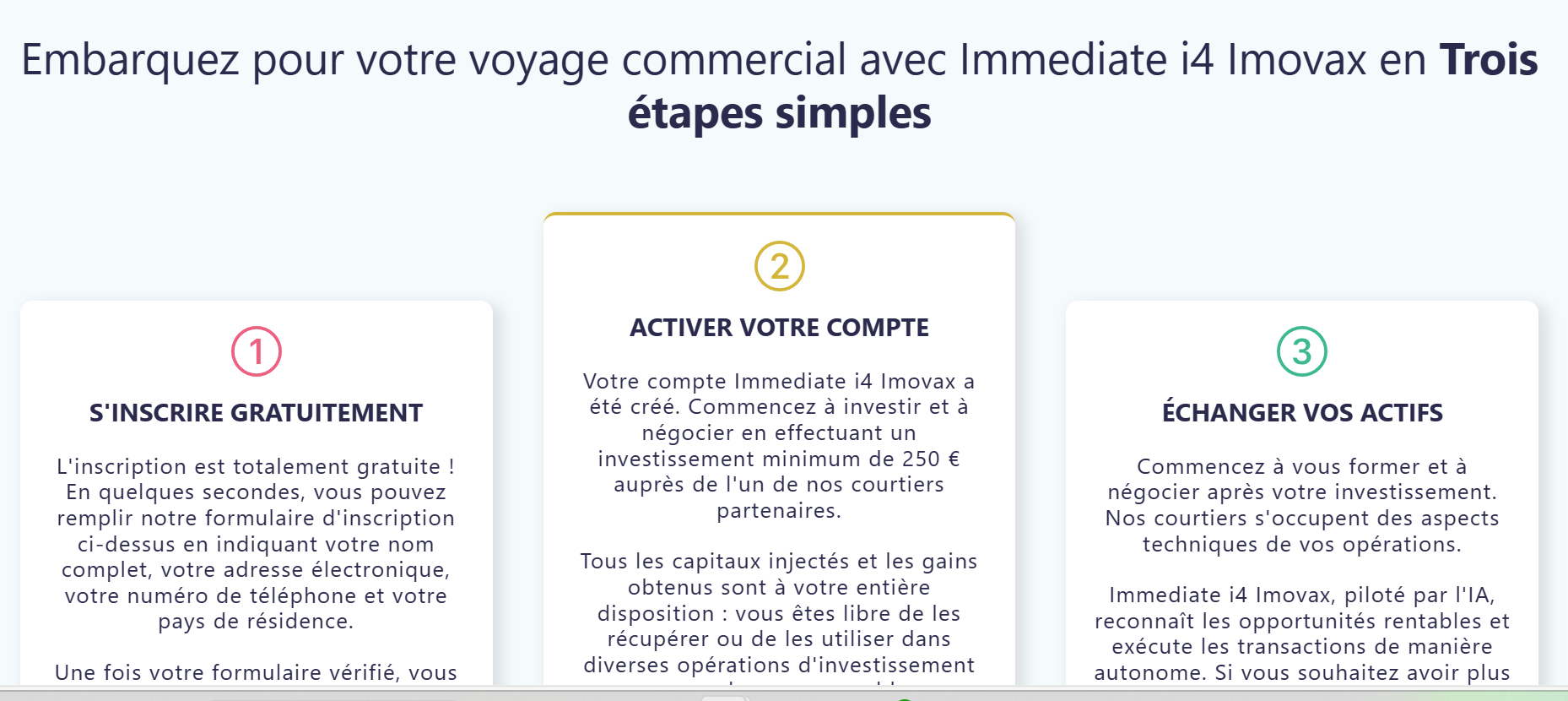 Immediate Imovax site d'arnaque