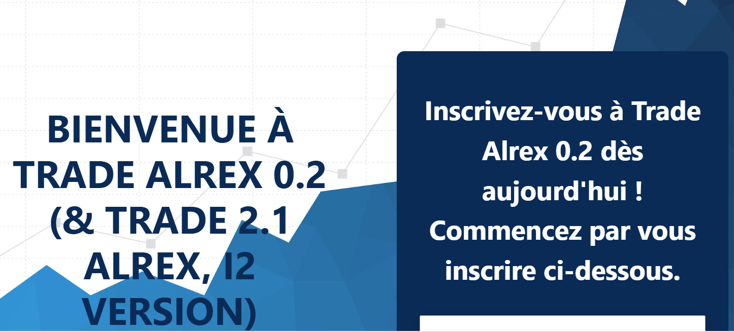 Page d'accueil de Trade Alrex