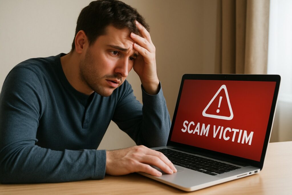 arnaque cryptomonnaie. Illustration et prévention