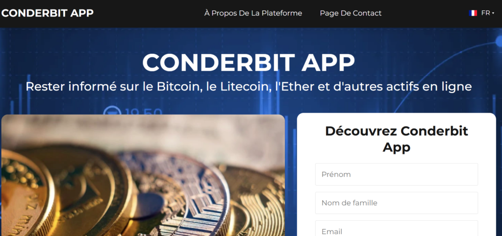 Conderbit App - plateforme de trading crypto
