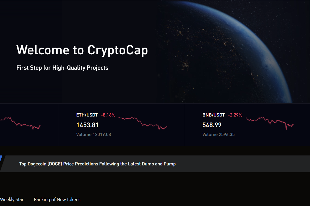 Interface sophistiquée du site CryptoCap Global, avis critique