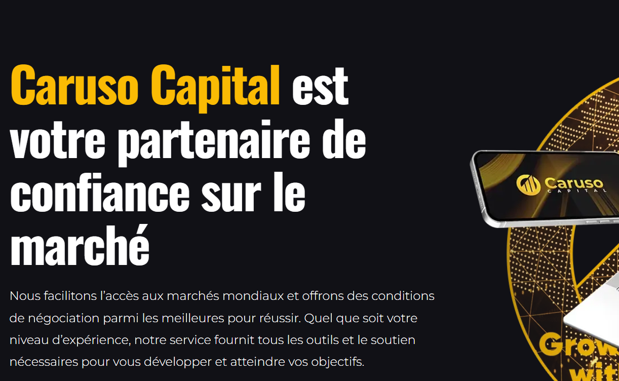 mise en garde contre CarusoCapital, présenté comme une arnaque