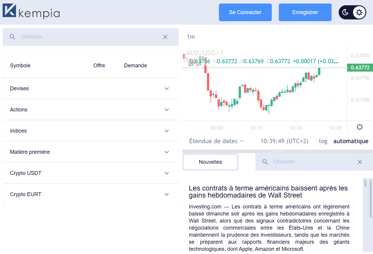 Article financier Kempia – contenu utilisé pour rassurer faussement