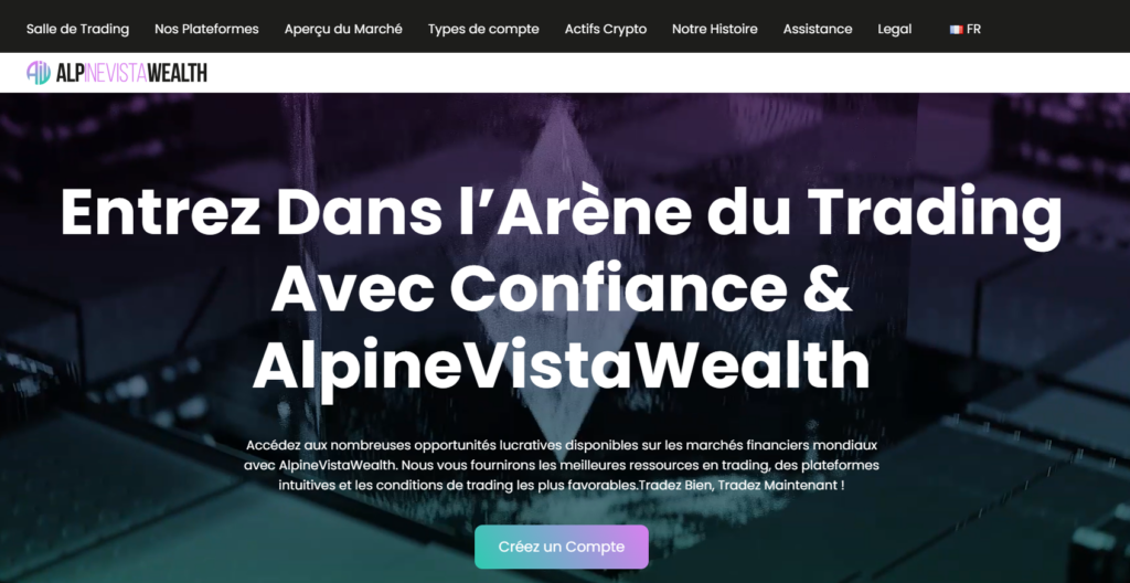 Alpine Vista, un site douteux pour perdre votre argent