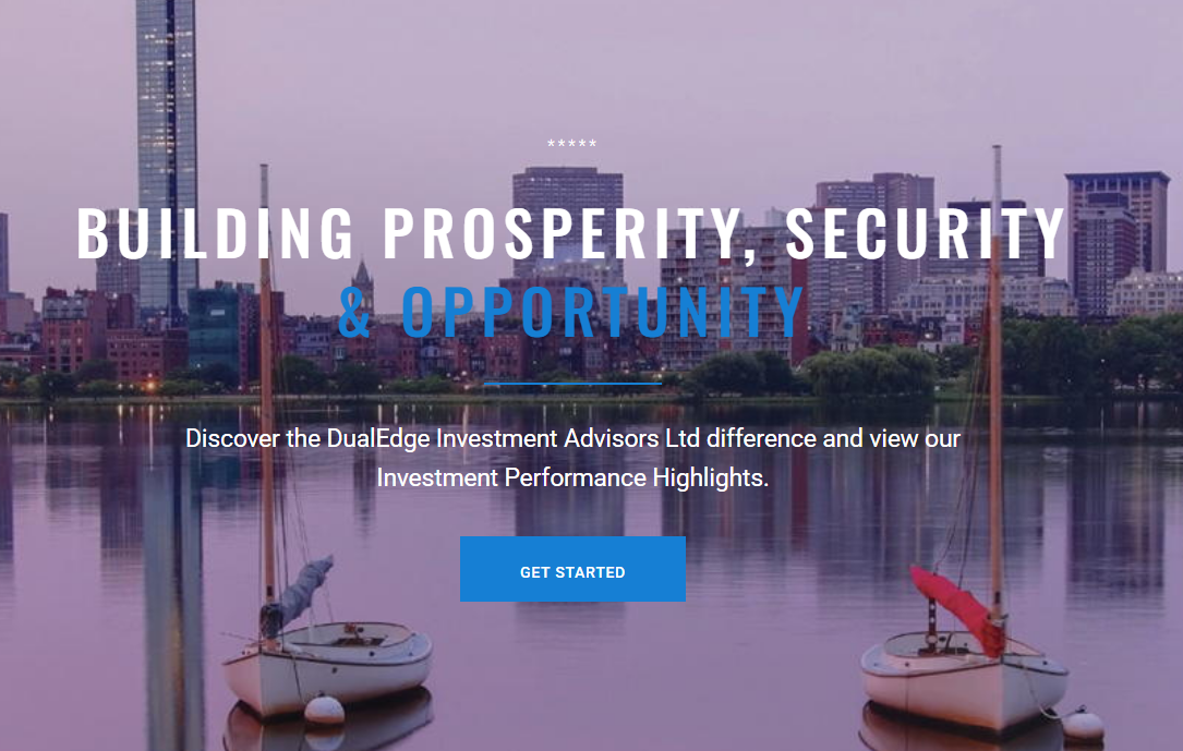 Extrait du site Dualedge montrant l’absence de mentions légales