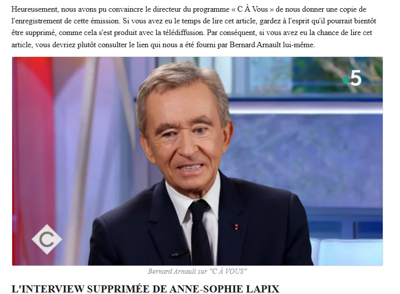 Fortune Maker Engine avis et usurpation de Bernard Arnault