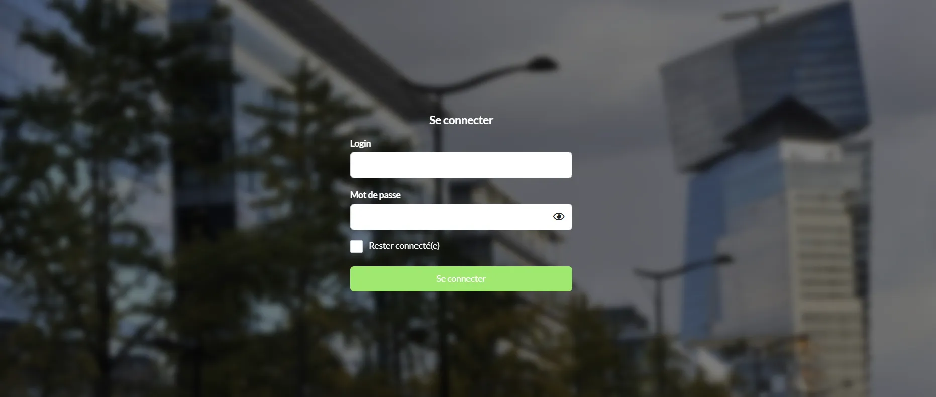 interface de connexion du site WASSETS-CONNECT sans information légale
