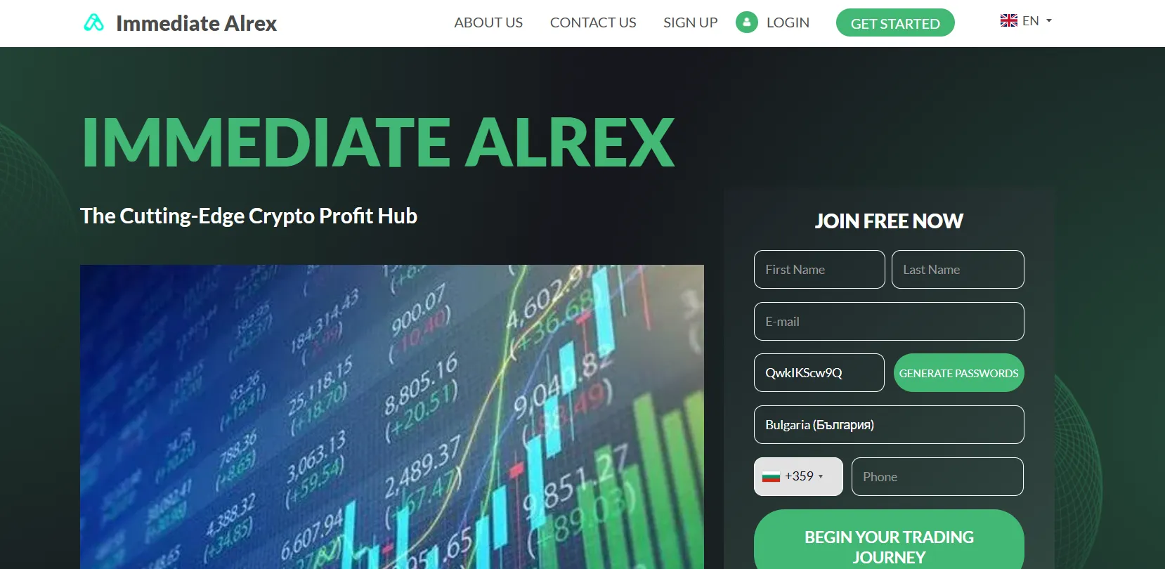 Immediate Alrex interface client