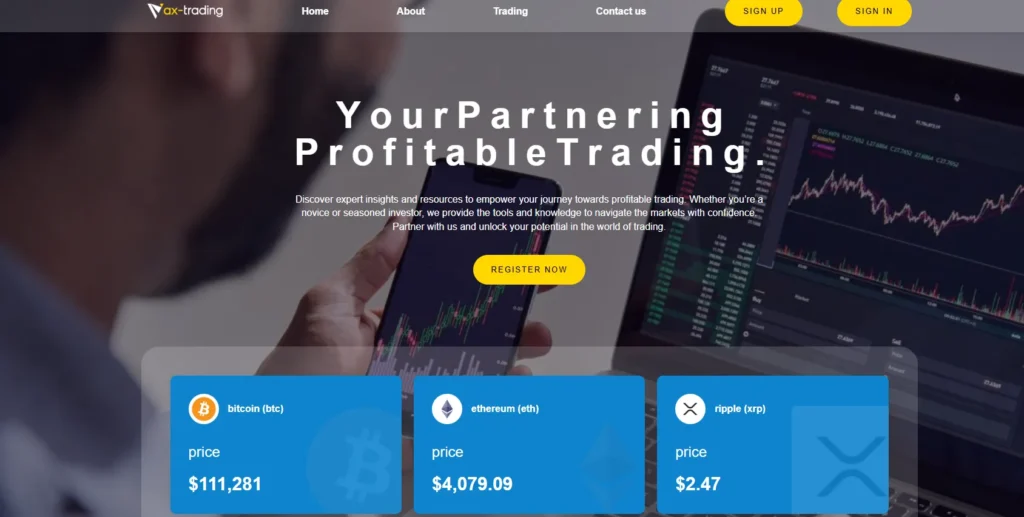 AX-Trading avis : plateforme de trading en ligne et analyse de fiabilité