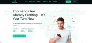 la page d’accueil complète d’un site web nommé Fintex