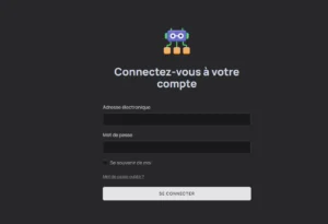 Formulaire de connexion protrade-ai.com demandant identifiant et mot de passe