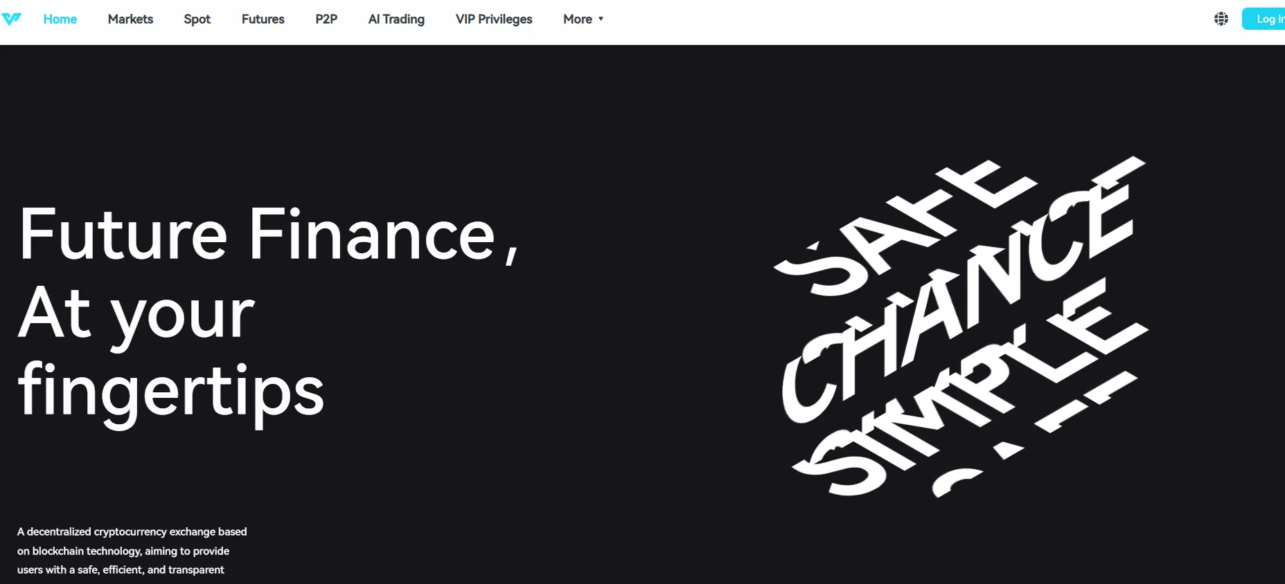 vertex-lab.com- plateforme de trading crypto page d’accueil