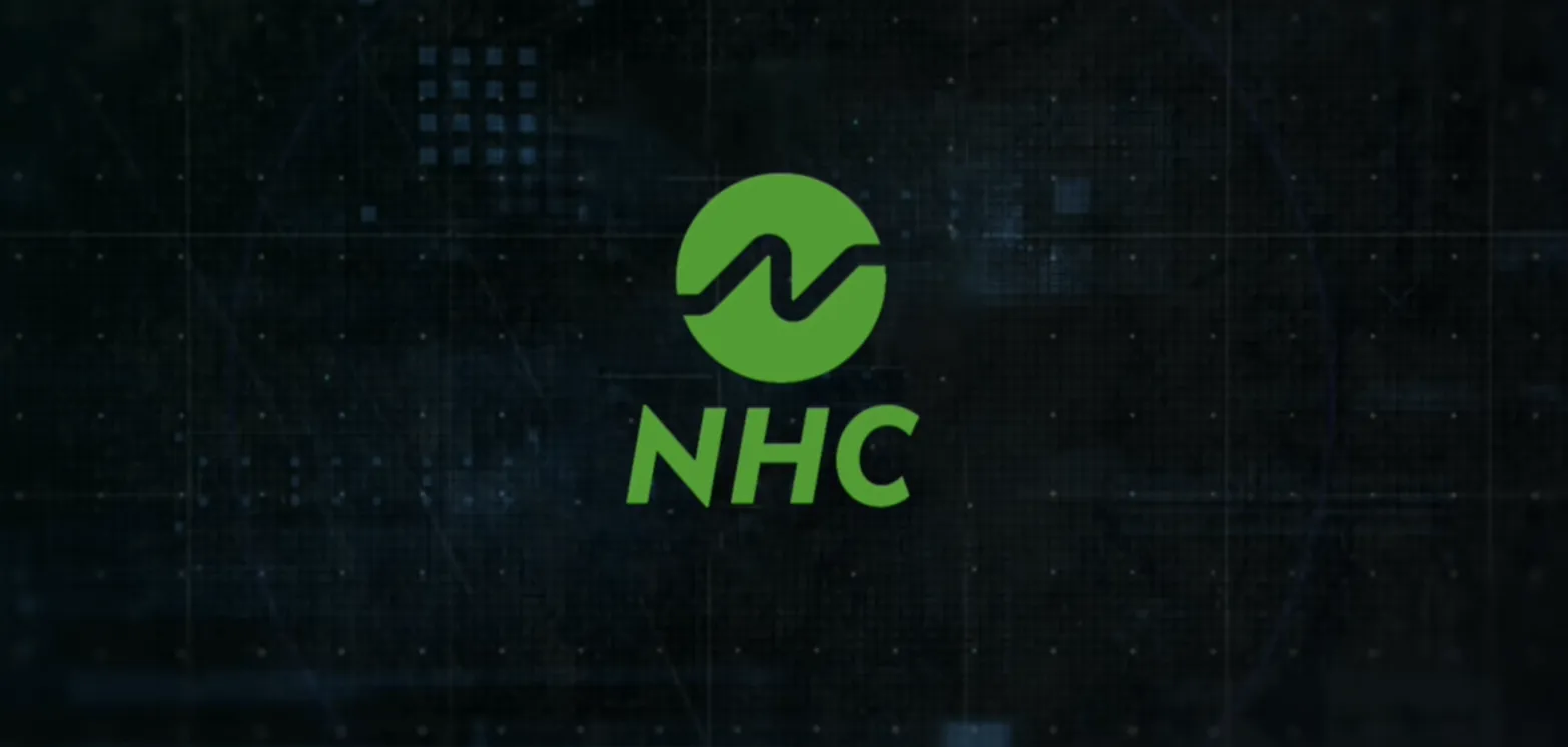 NHC avis logo officiel affiché sur l’écran d’accueil de la plateforme d’investissement