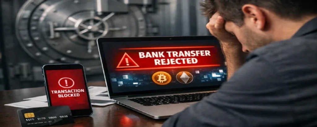 Banque bloque un virement crypto : comment justifier l'origine des fonds