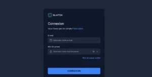 blaxton avis écran de connexion plateforme trading suspecte