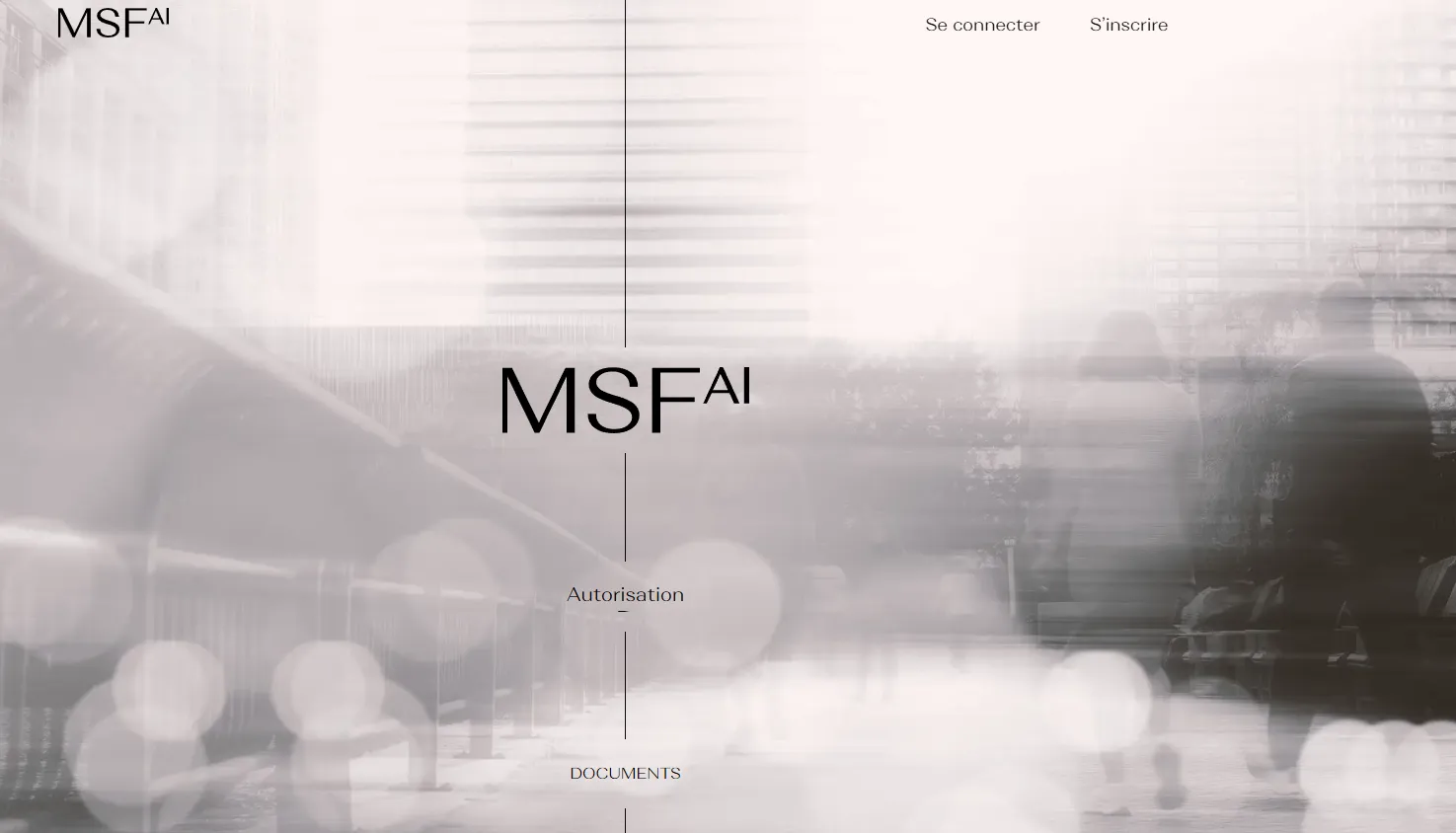 MSF AI plateforme de trading page d’accueil