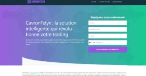 CavronTelyx plateforme de trading automatisé page d’accueil