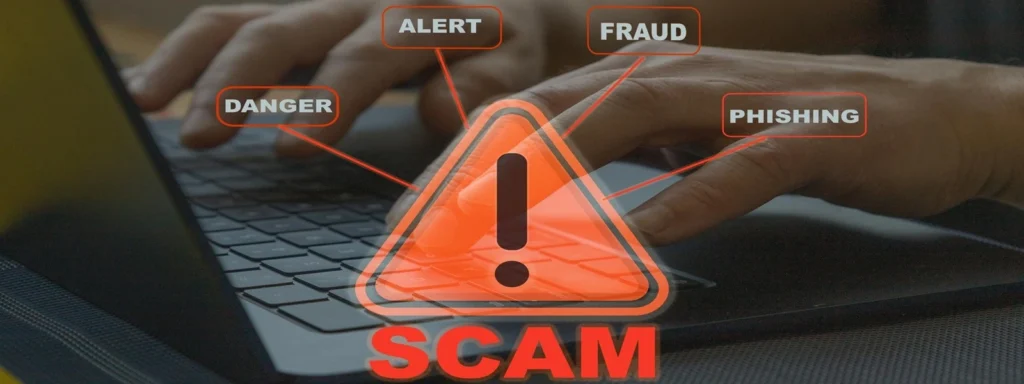 illustration escroquerie en ligne fraude financière et arnaques internet