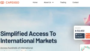 Alerte escroquerie financière Capexgo - broker non régulé