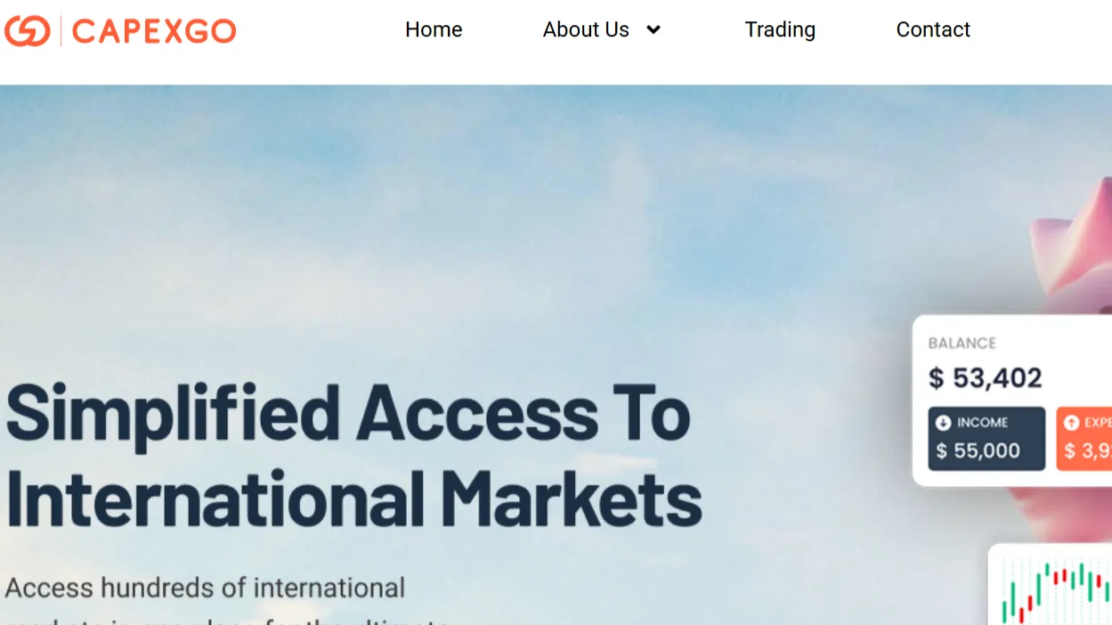 Alerte escroquerie financière Capexgo - broker non régulé