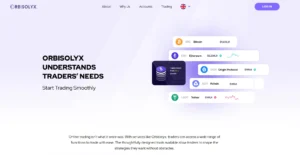 Orbisolyx interface trading crypto tableau de bord