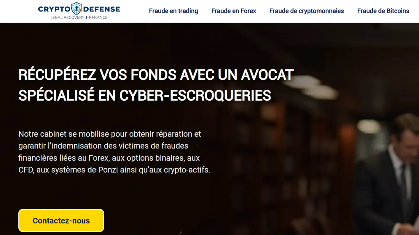 crypto-defense.com — faux gage de confiance utilisé dans les recovery scams