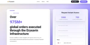 eryxavin avis capture écran plateforme trading eryxavin arnaque analyse site