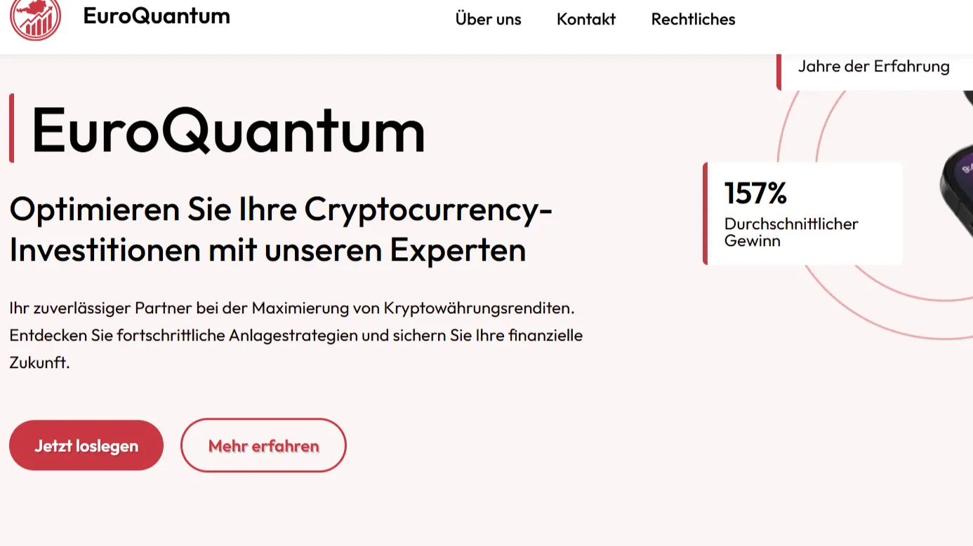 Conditions d'utilisation EuroQuantum en allemand sans raison sociale identifiable