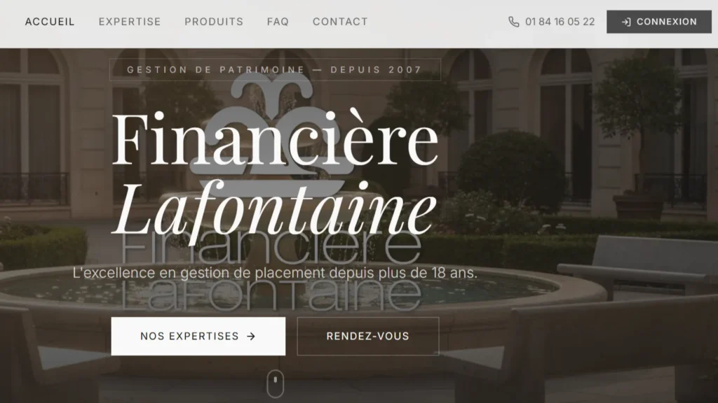 rendements fictifs sur le site arnaque Lafontaine finance — signal d'alerte aux faux placements