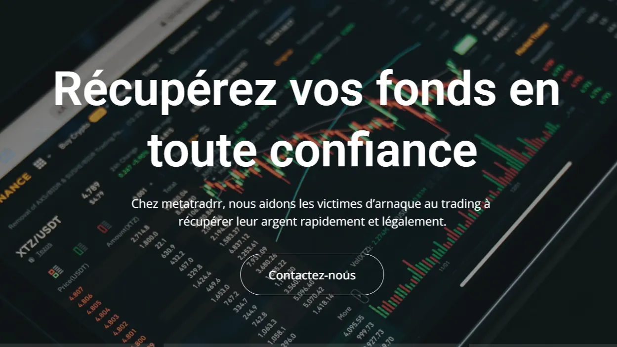 Metatradrr sur metatrader5.fr avec faux témoignage