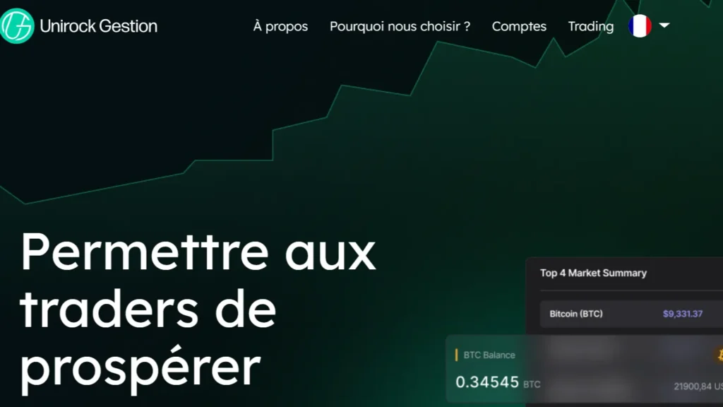 Unirock Gestion fait son entrée officielle dans les sites frauduleux
